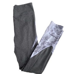 SO Gray Yoga Pants w/gray detail and mesh detail